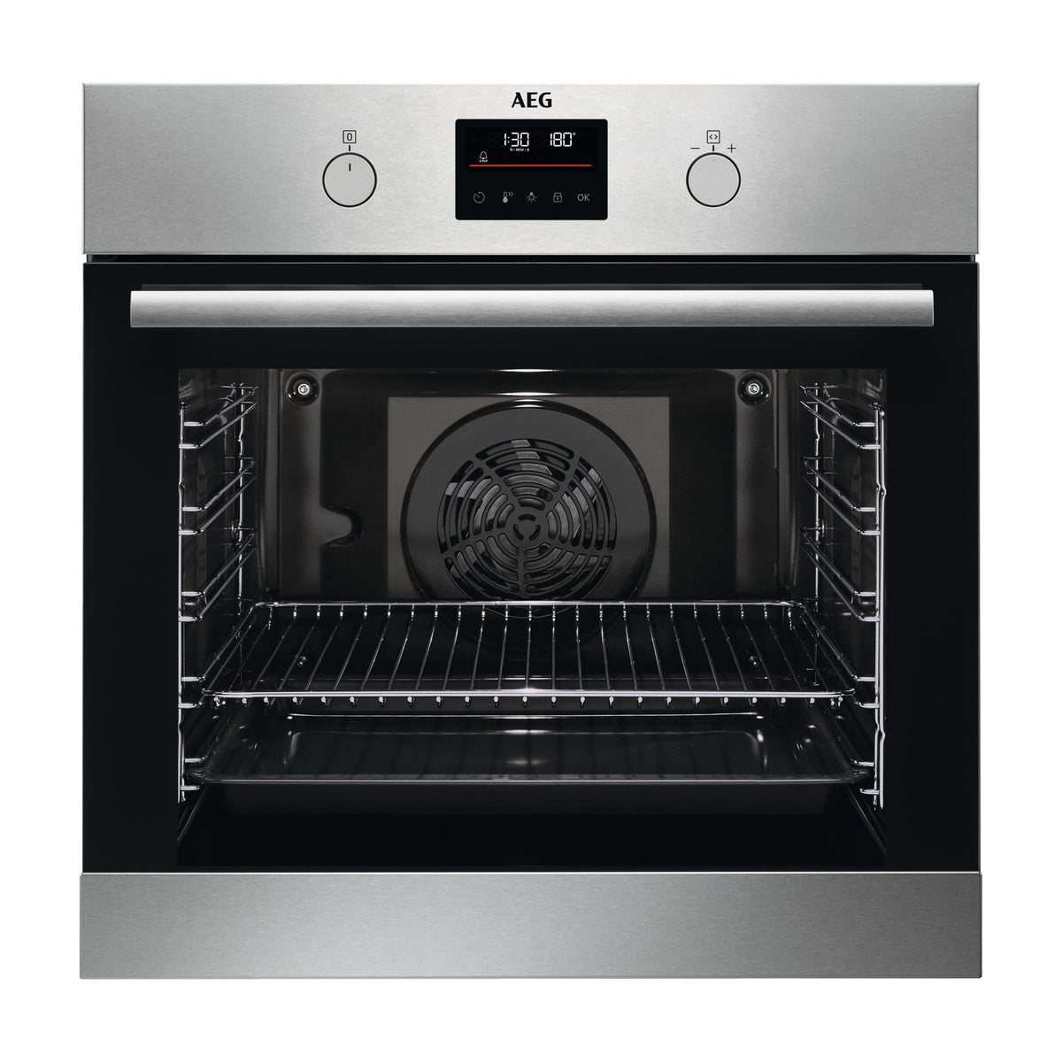 Horno multifunción AEG BPB331161M pirolítico, 72 l, inox