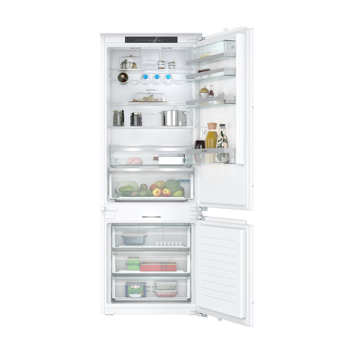 Frigorífico combi Siemens KB96NADD1 integrable con No Frost y Home Connect