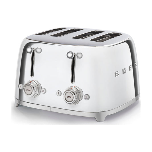 Tostadora Smeg TSF03SSEU de 4 ranuras y 2000 W